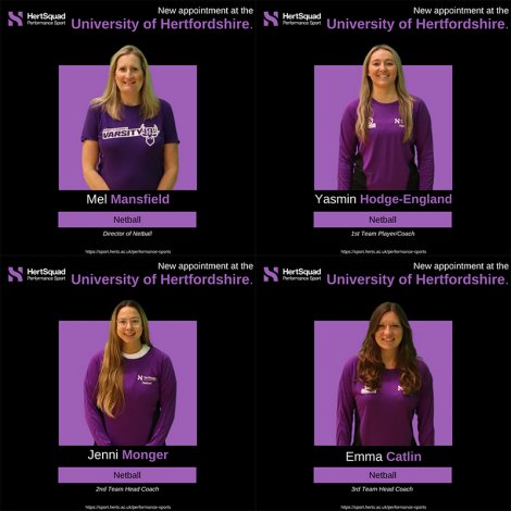 Hodge-England and Monger join the UH Performance Netball Programme